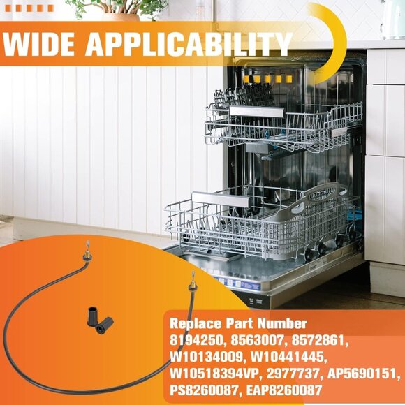 W10518394 Dishwasher Heating Element Whirlpool Kenmore Maytag Amana - Picture 4 of 6